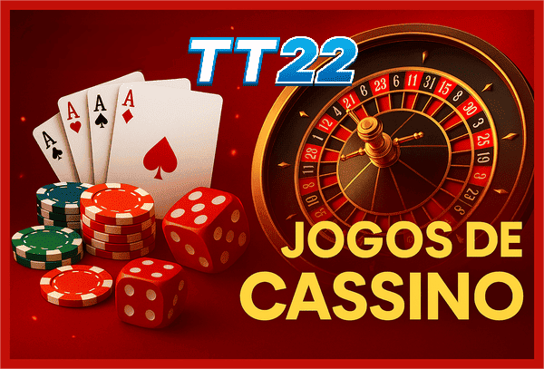 Variedade de jogos TT22 com 2.500 opções.
