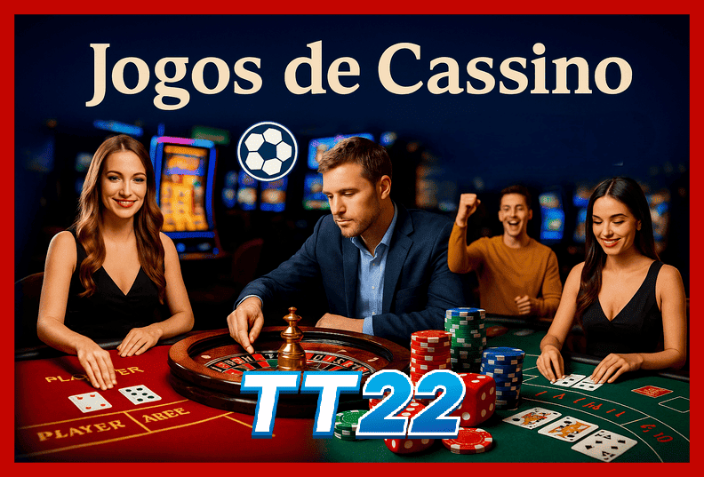 Imagem ilustrativa mostrando a plataforma TT22 com variedade de jogos online e provedores populares.