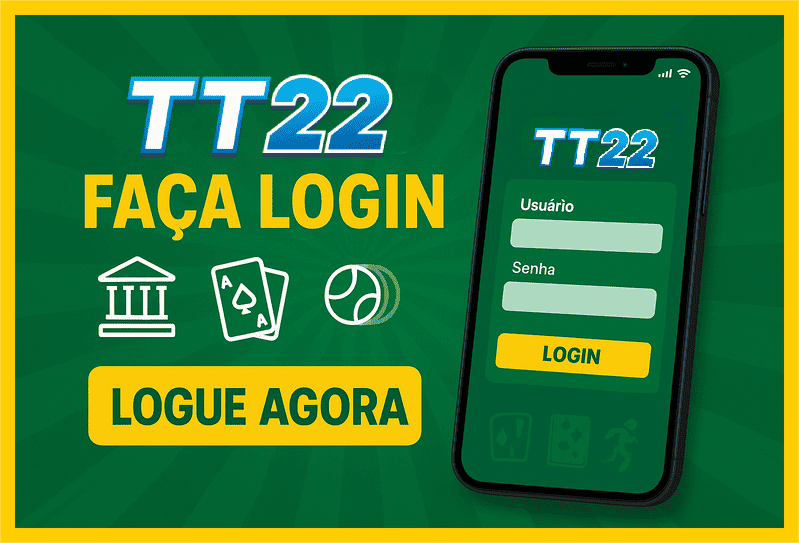 Imagem destacando login seguro na TT22 para novos usuários
